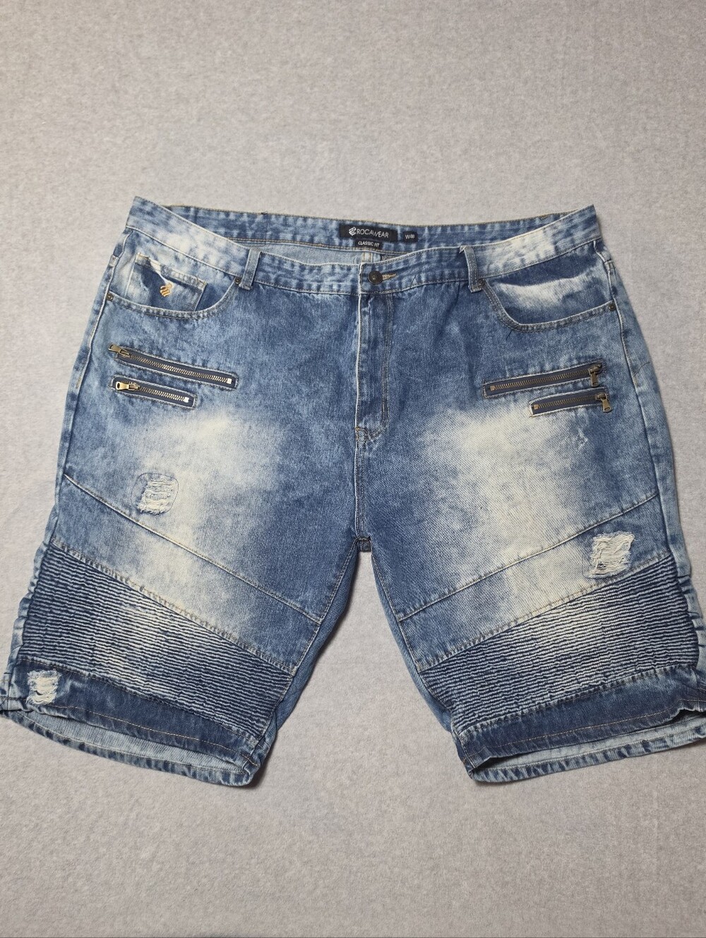Rocawear shorts Distressed Baggy Jorts Y2k Streetwear Hip Hop